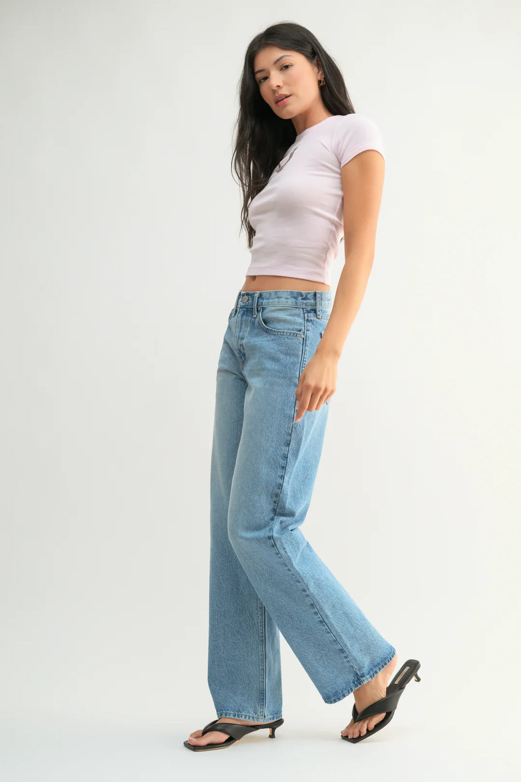 Relaxed Straight Denim - Light Denim