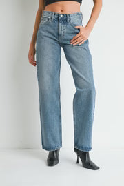 Relaxed Straight Denim - Medium Denim