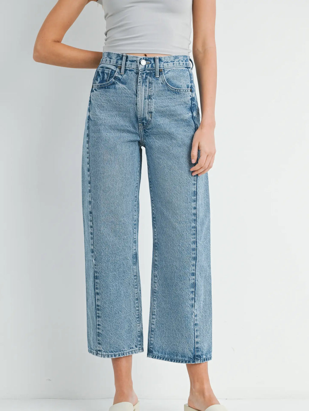 Barrel Jean Twist - Medium Denim
