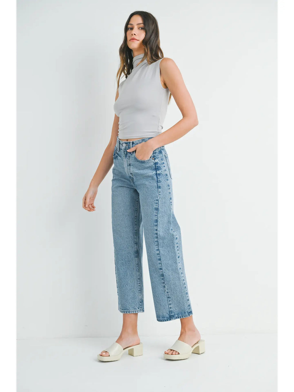 Barrel Jean Twist - Medium Denim