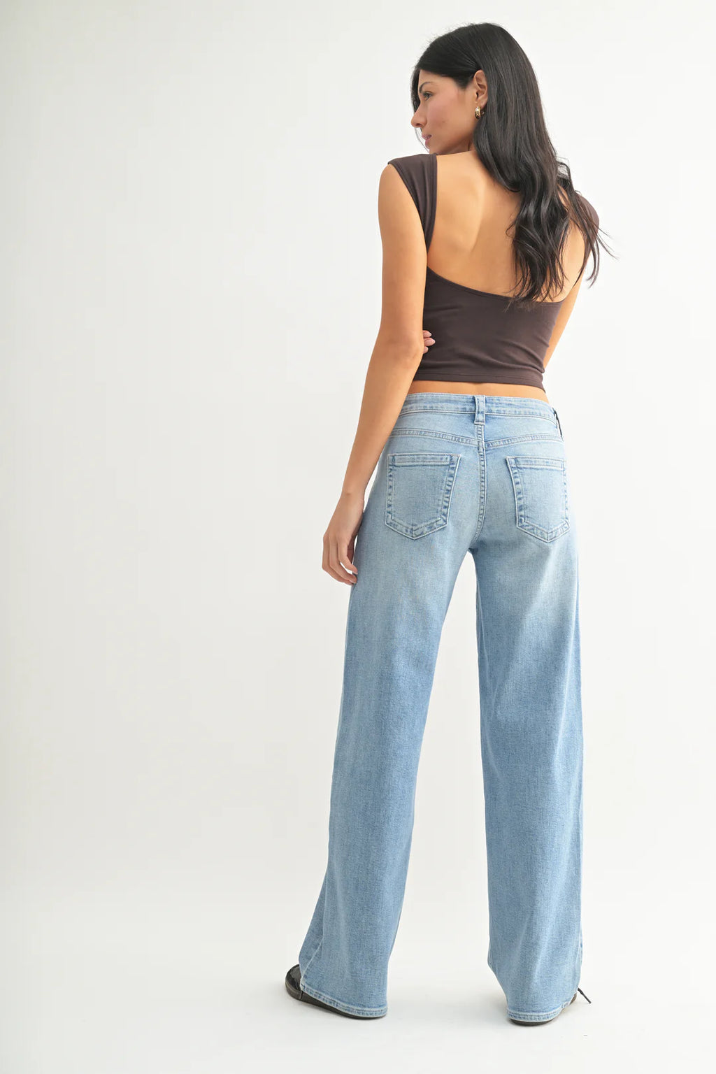 Low Slung Vintage Straight Jeans