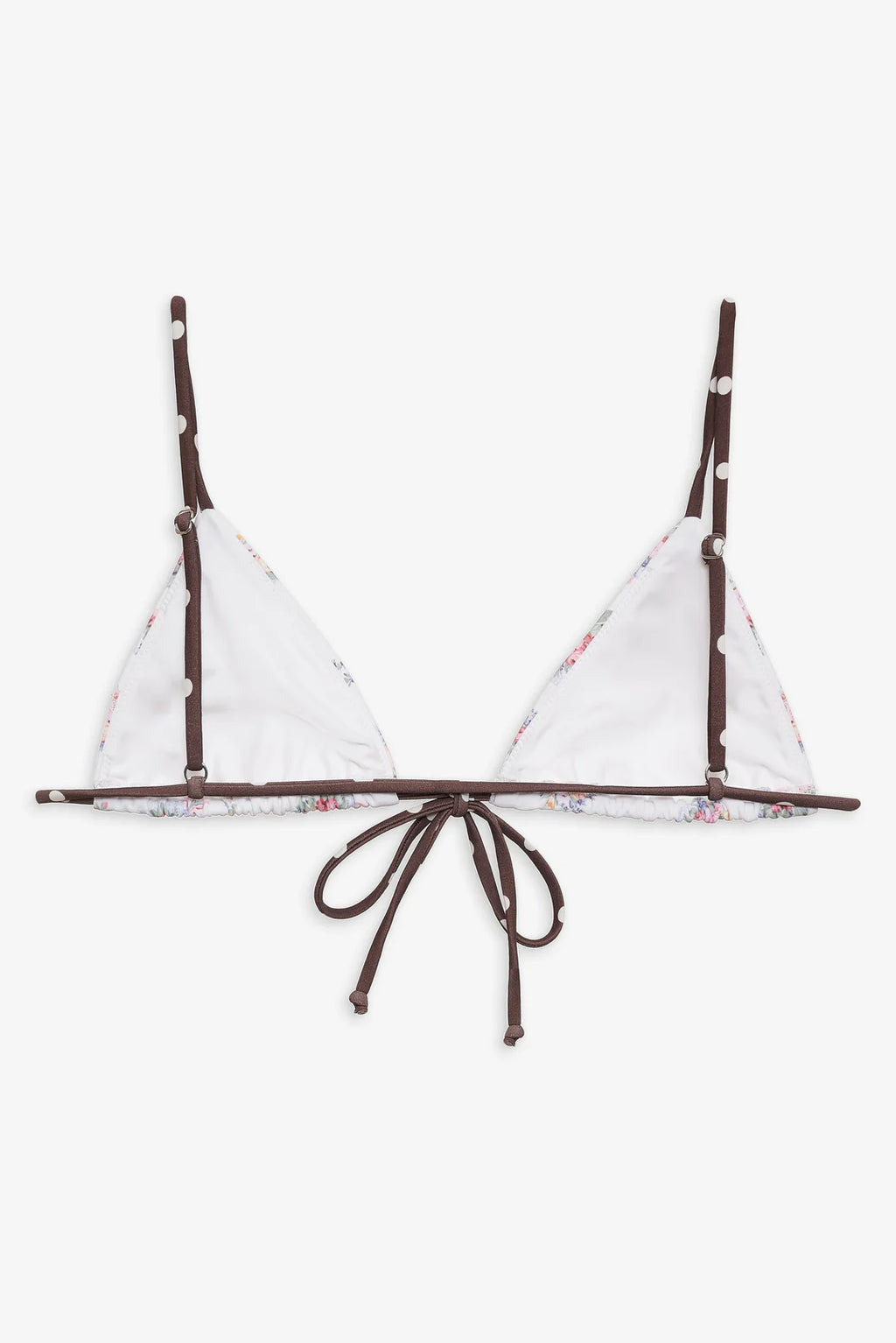 Bay Bikini Top- White Floral