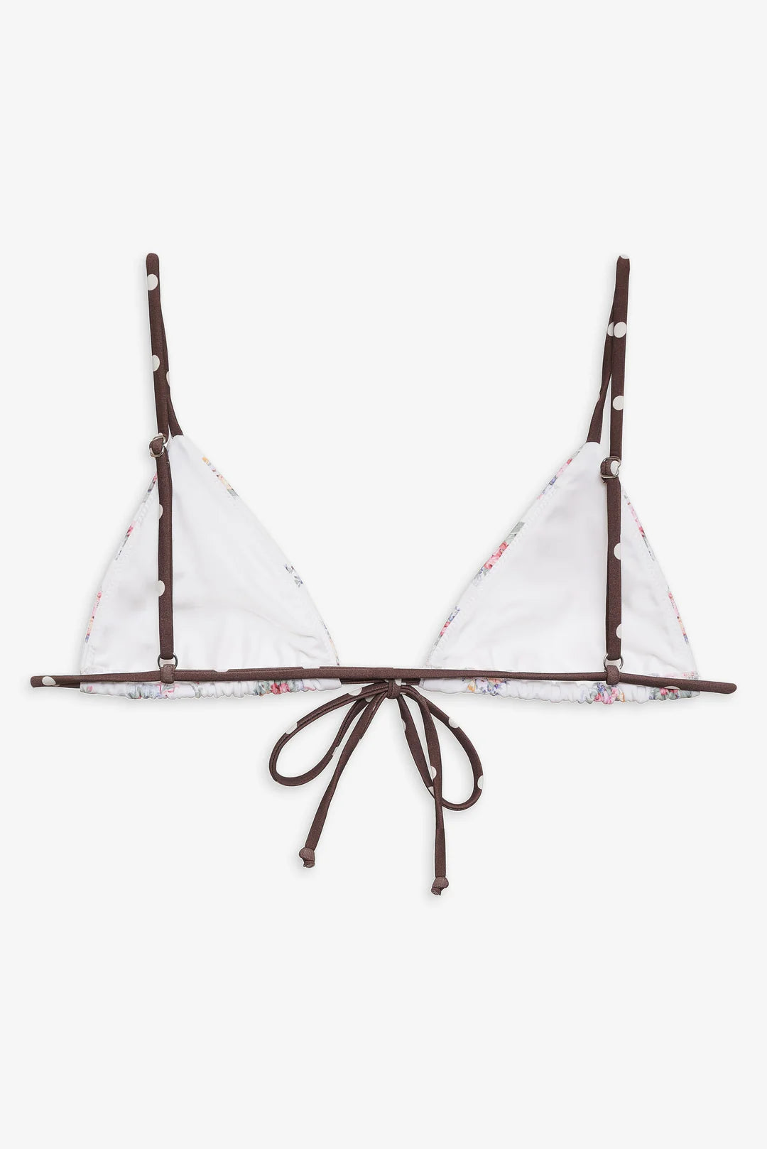 Bay Bikini Top- White Floral