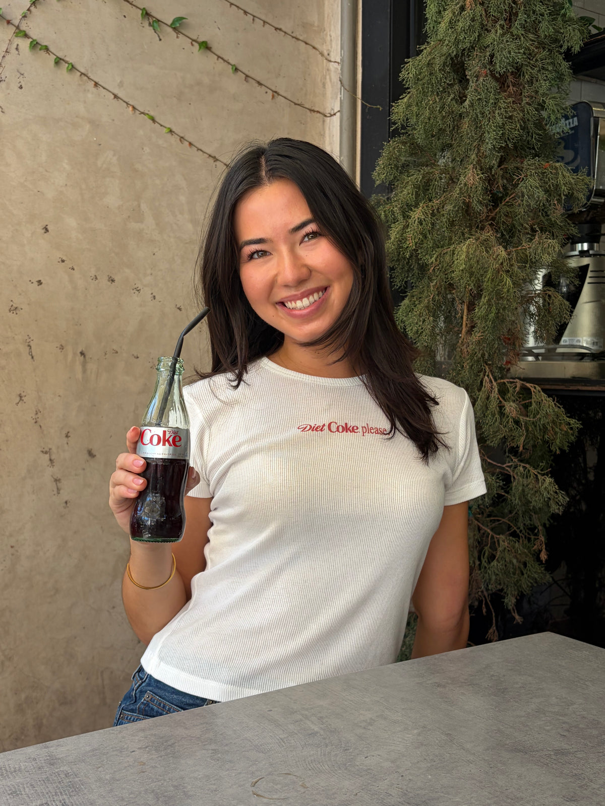 Diet Coke, Please Baby Tee - White