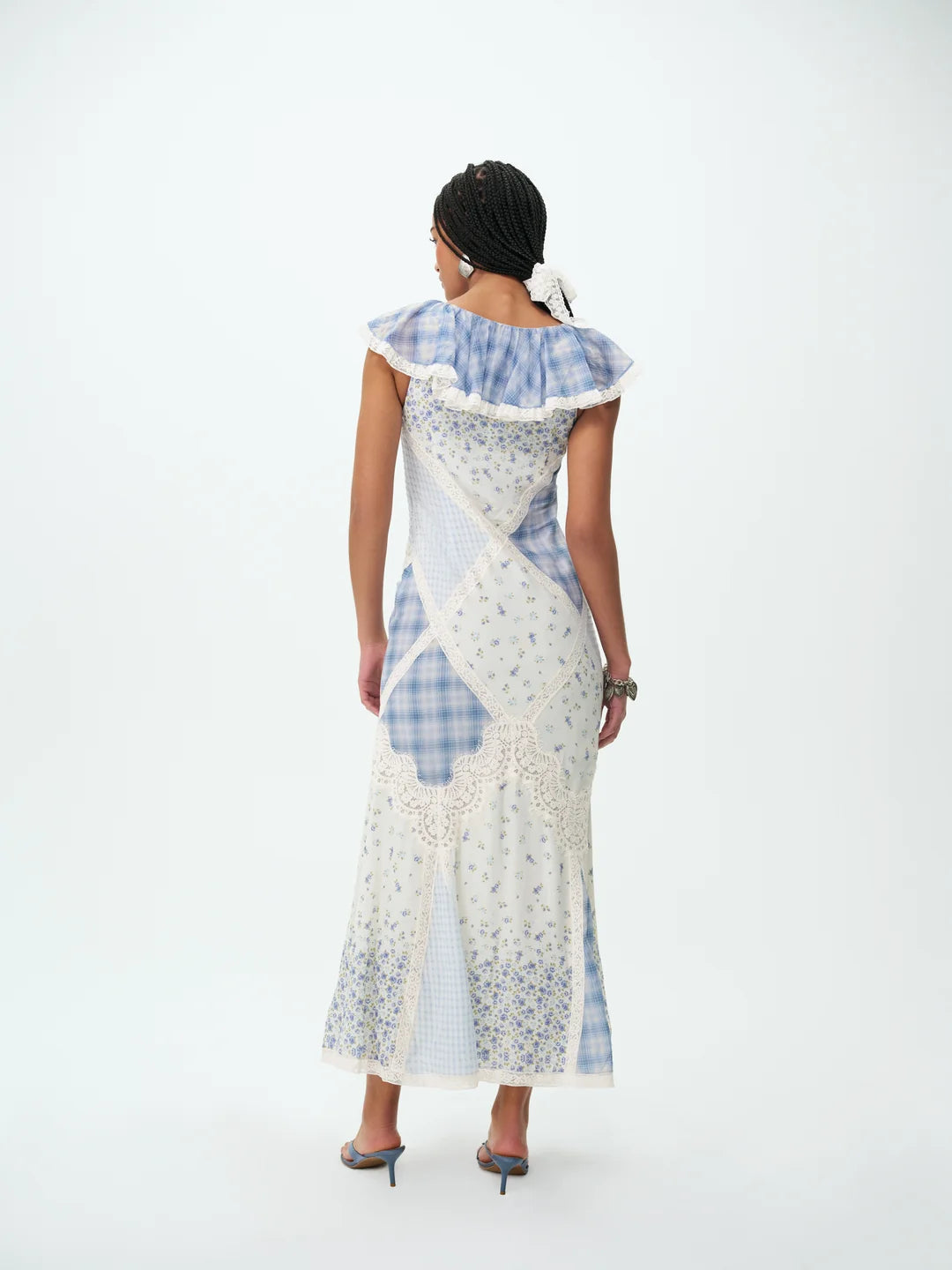 Bluebird Plaid Maxi Dress