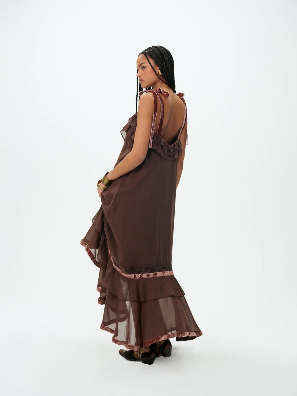 Layla Maxi Dress - Chocolate
