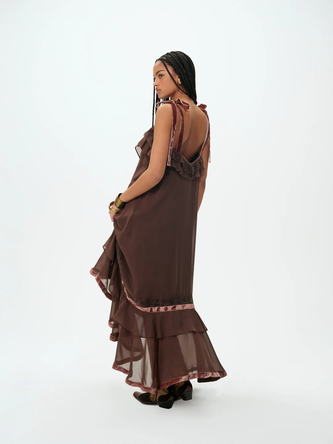 Layla Maxi Dress - Chocolate