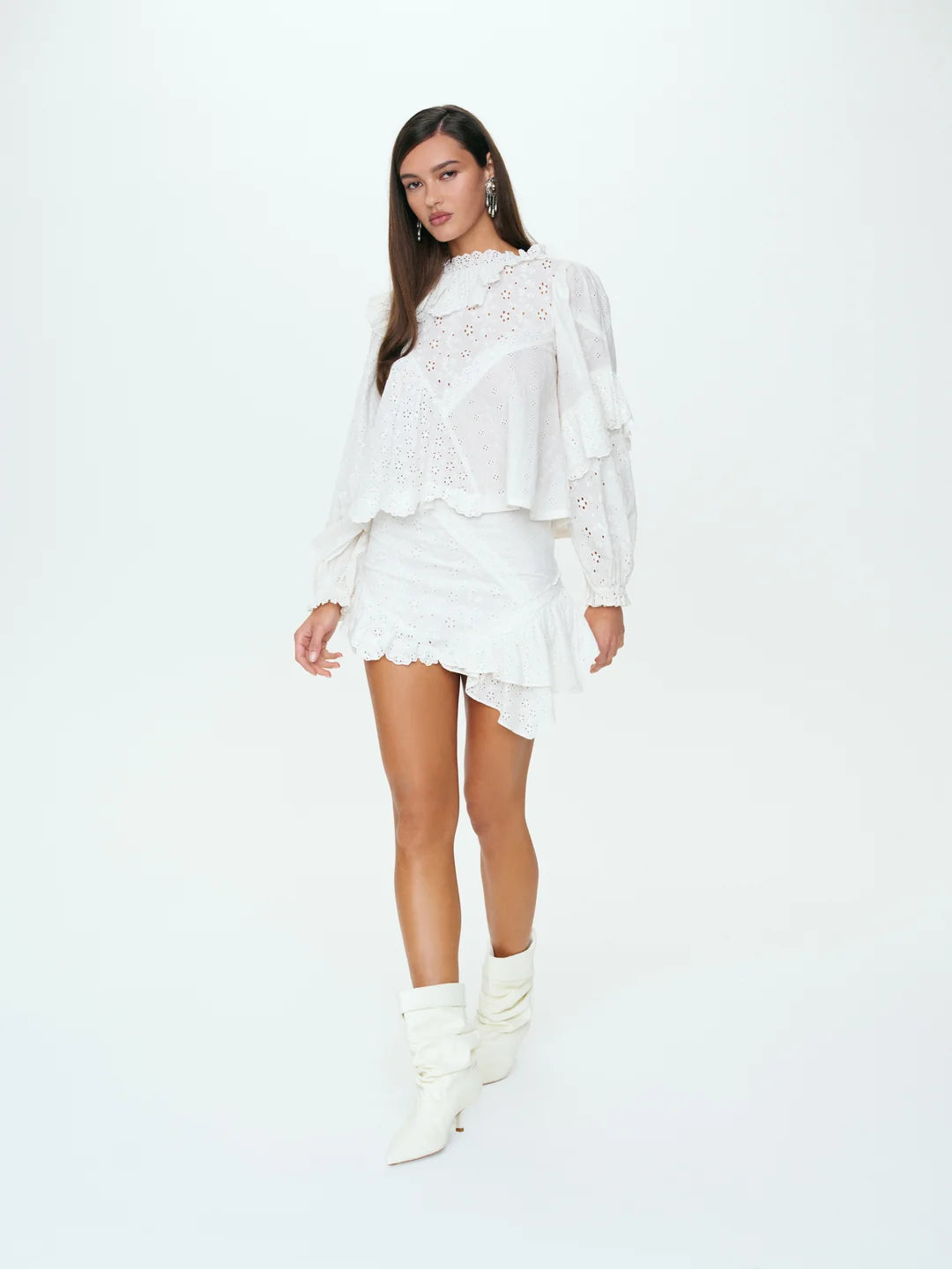 Lola Mini Skirt - White