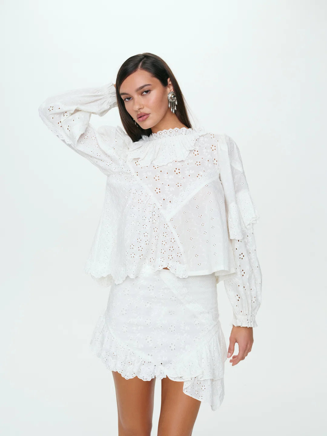 Lola Mini Skirt - White
