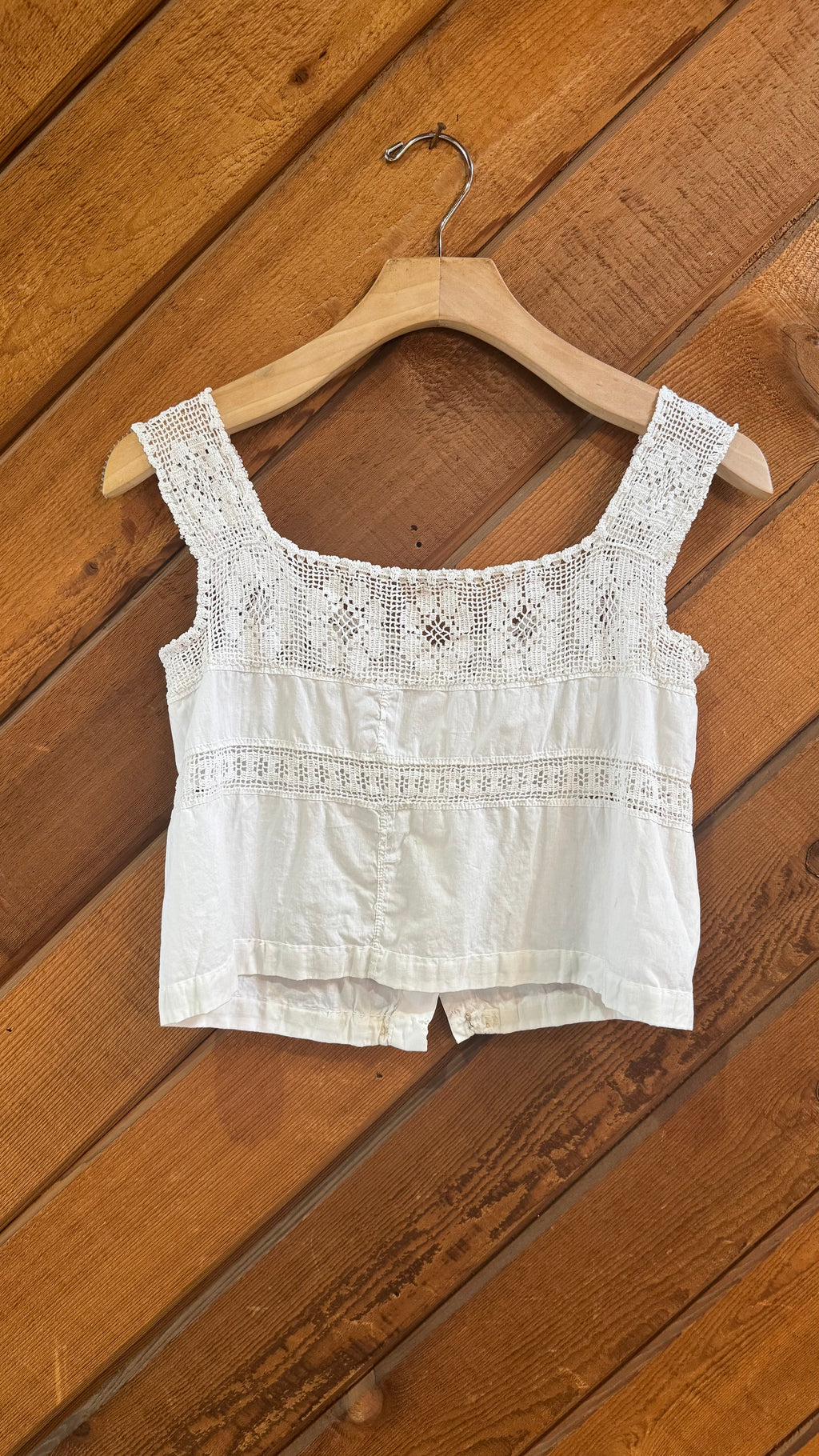 Antique Handmade Lace Tank