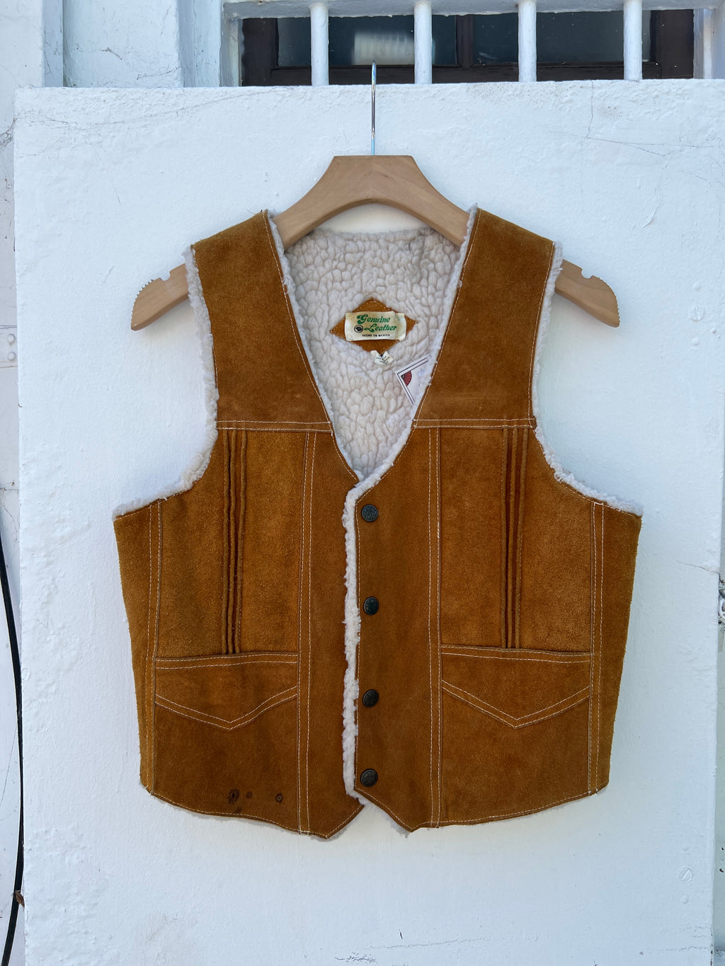 Vintage Sherpa Lined Vest