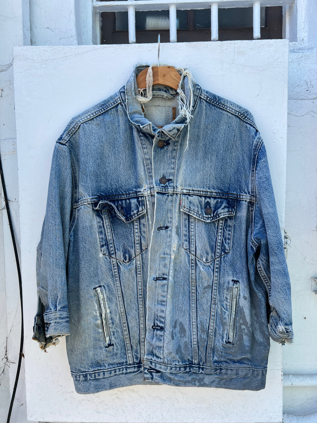Vintage Distressed Levis Denim Jacket