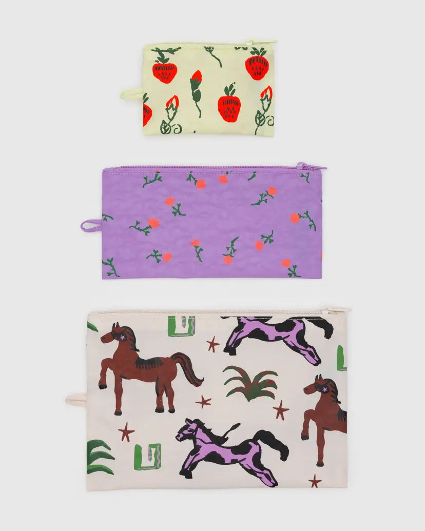 Flat Pouch Set - Painted Prarie