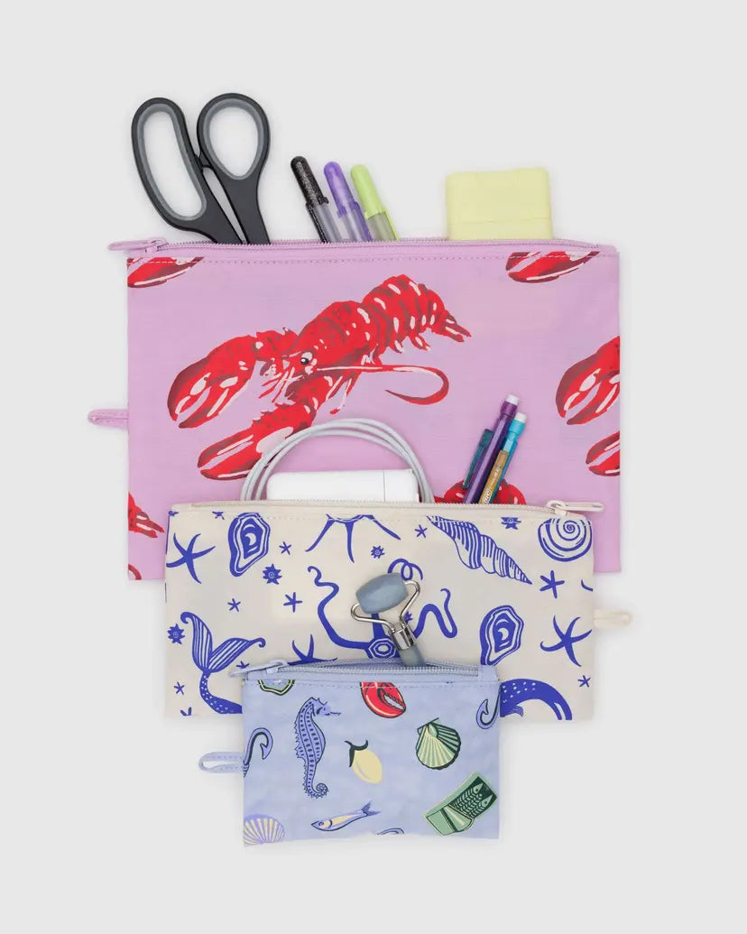Flat Pouch Set- Sea Creatures