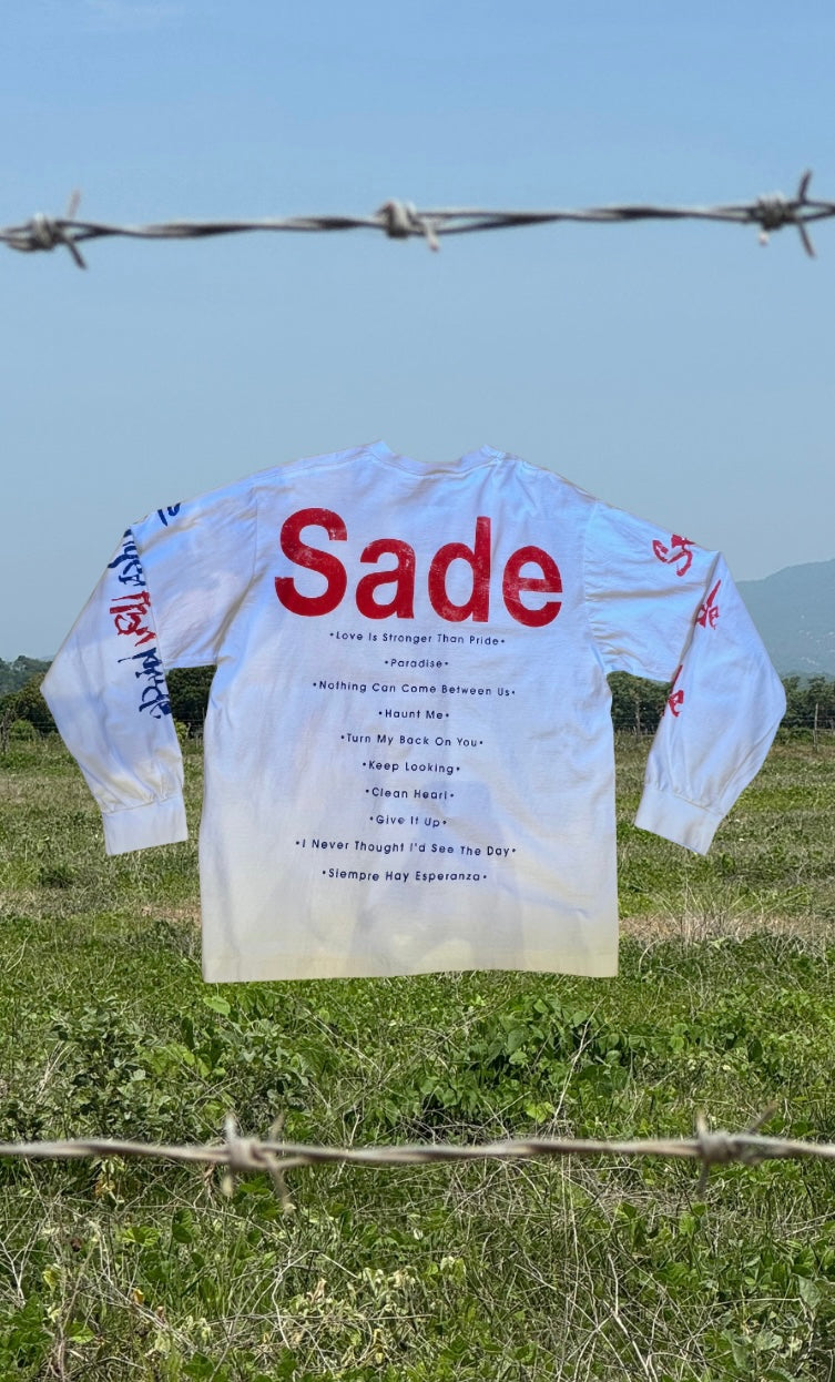 Oversized OS Reprint Sade Tee - White