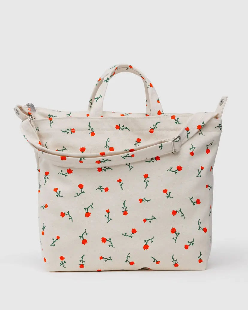 Horizontal Zip Duck Bag- Painted Wildflower