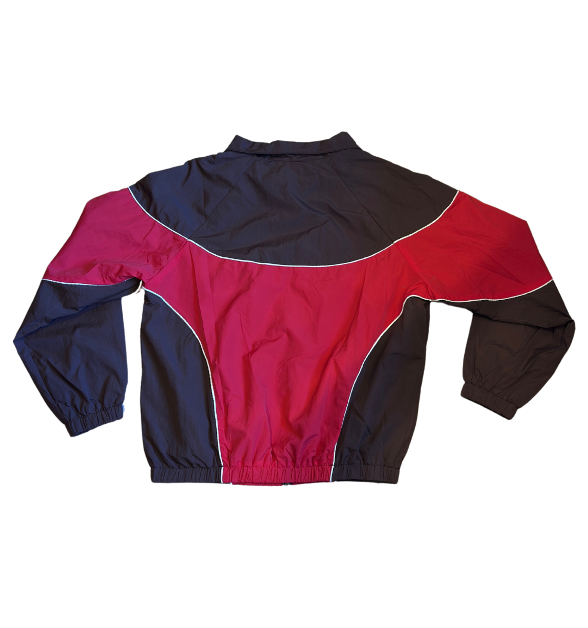 Goldie Funnel Neck Windbreaker - Brown/Red
