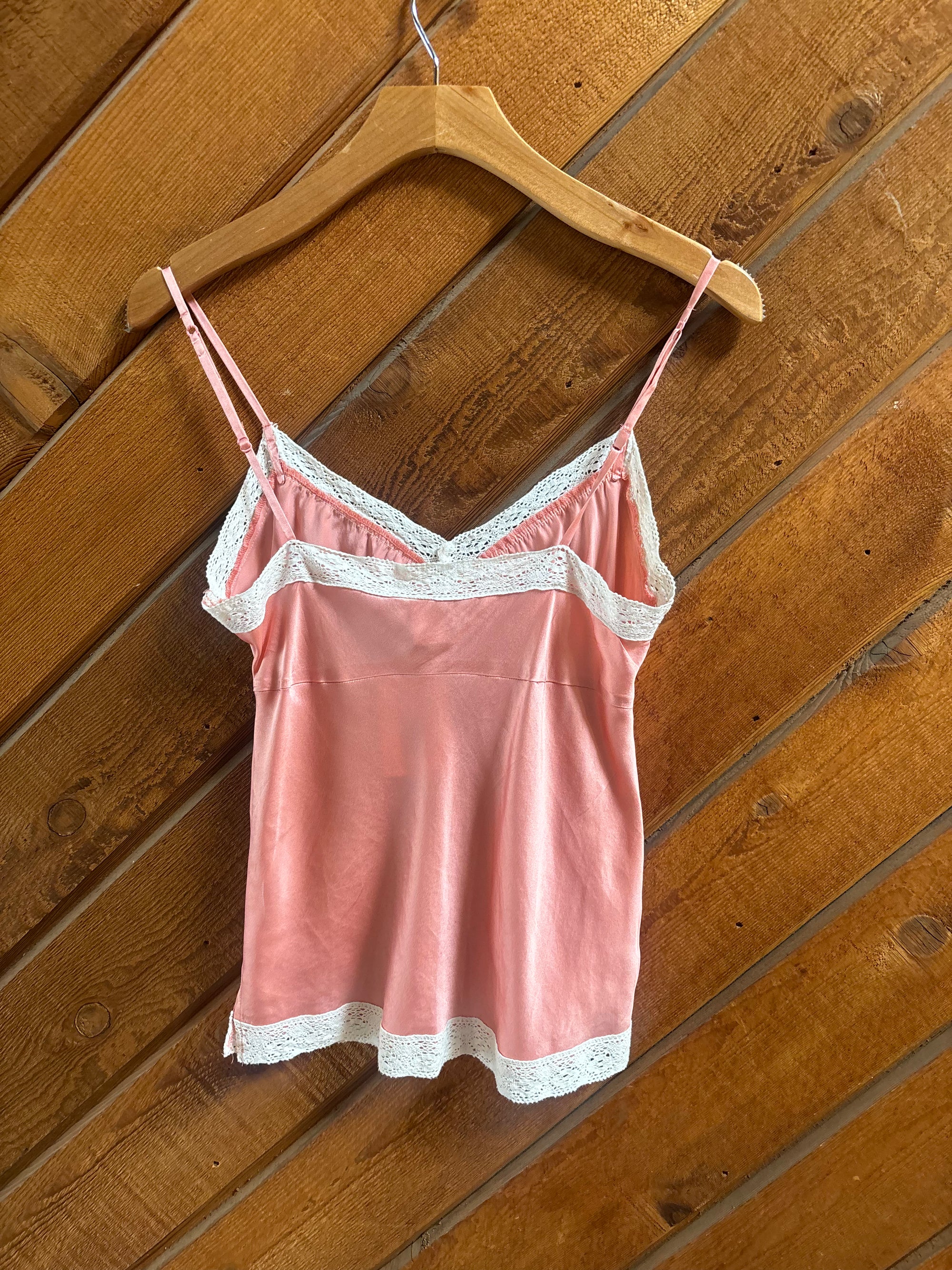 Vintage Gold Hawk Salmon Cami