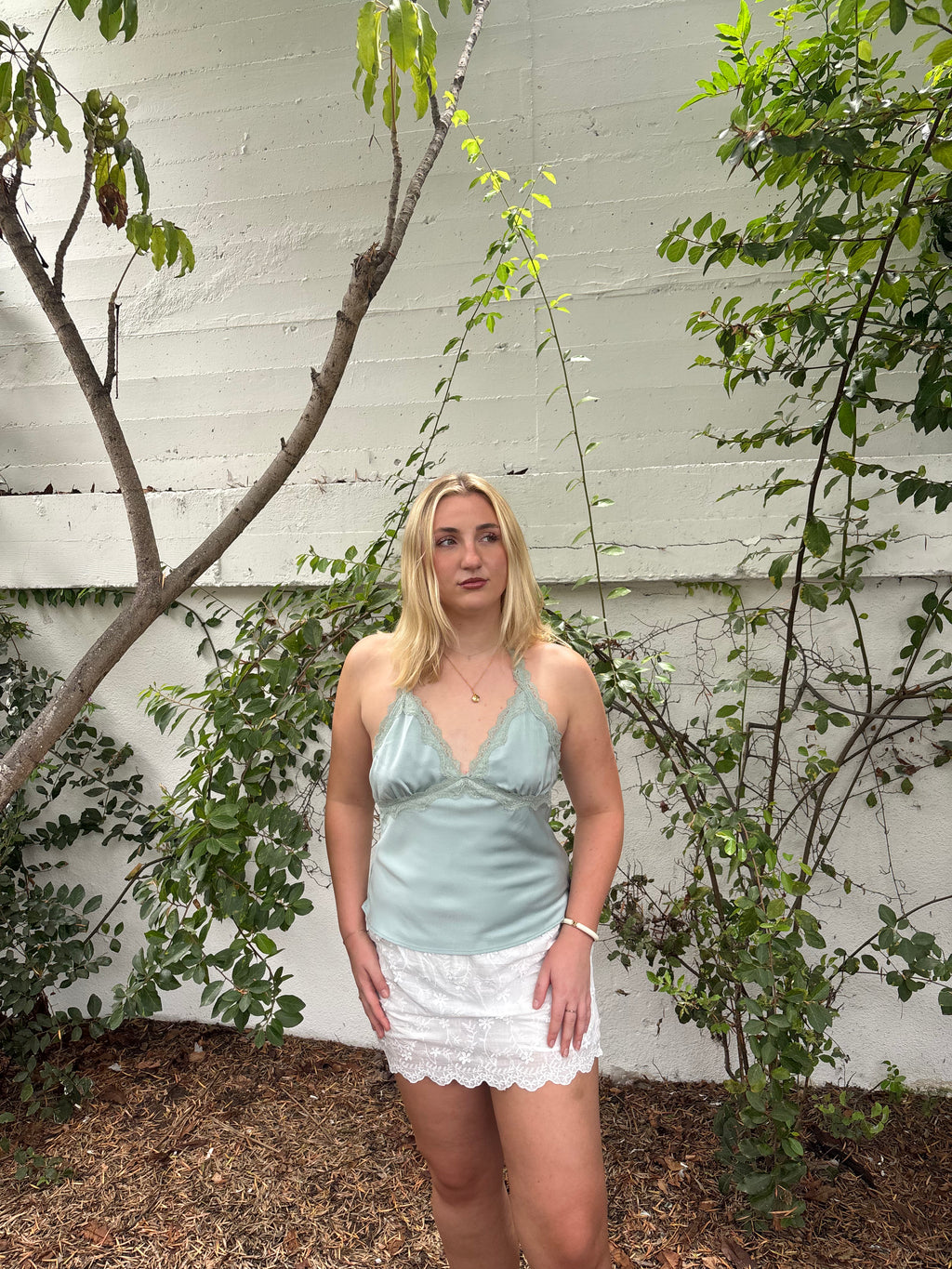 Natty Halter Top - Sage