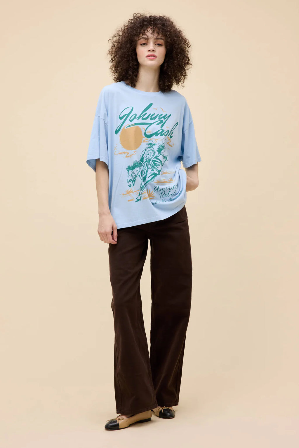 Johnny Cash American Rebel OS Tee