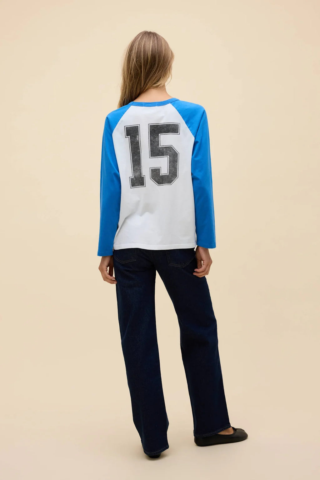 Peanuts Go For It Oversized Raglan Sleeve - Cobalt Blue