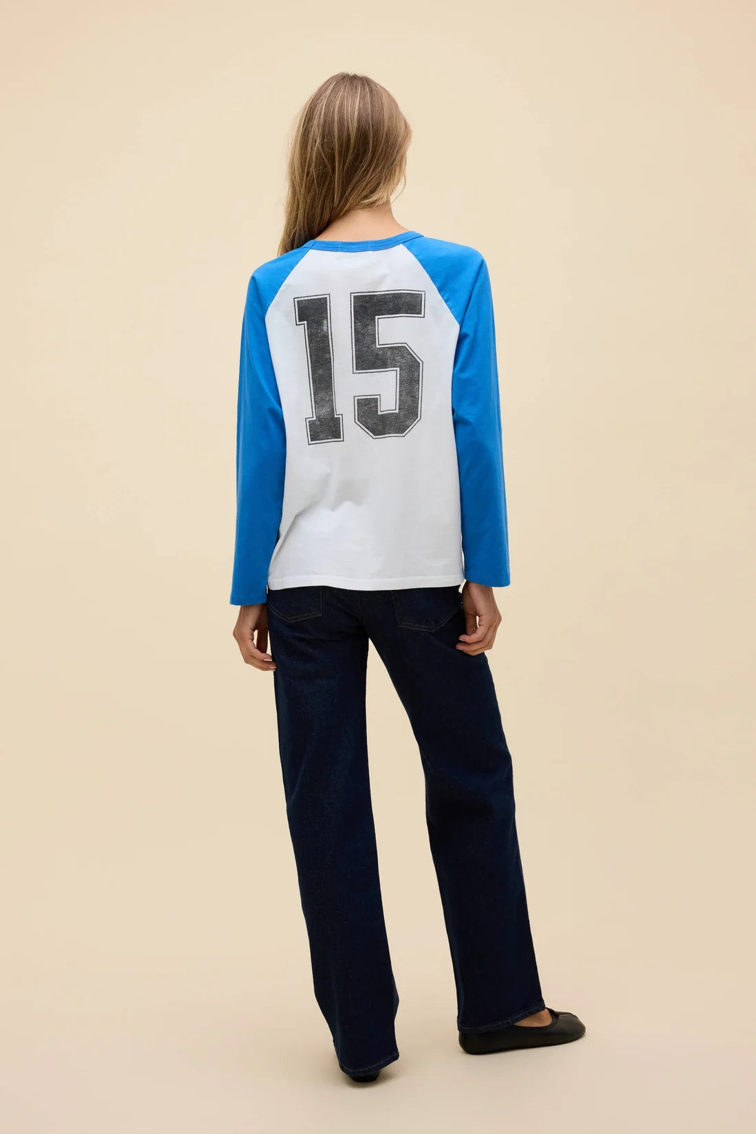 Peanuts Go For It Oversized Raglan Sleeve - Cobalt Blue