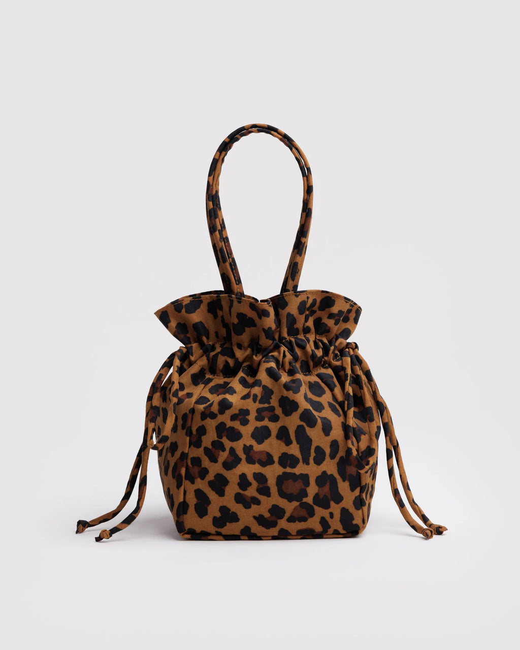 Nylon Drawstring Bag- Leopard