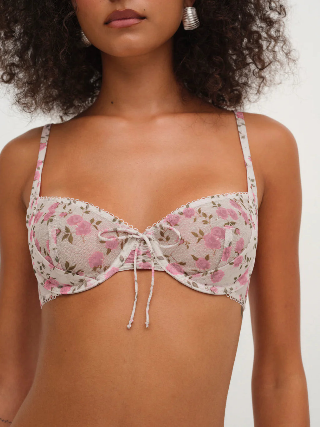 Lottie Underwire Bra - Cream Pink