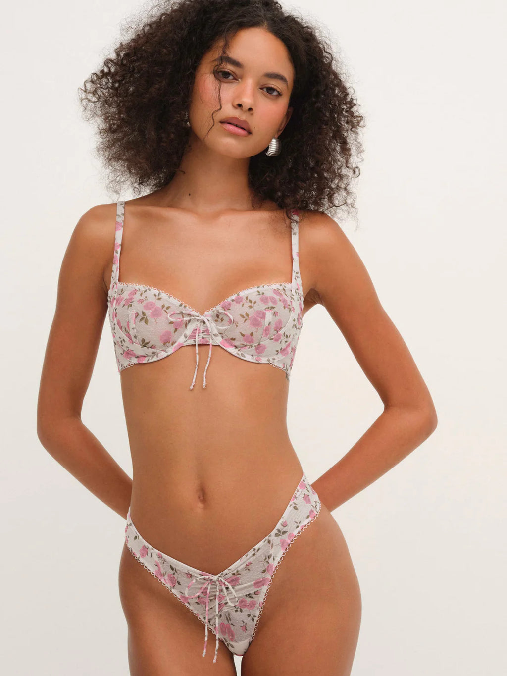 Lottie Underwire Bra - Cream Pink
