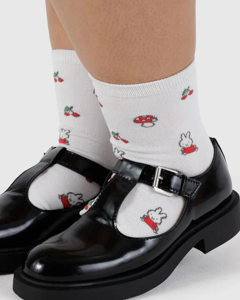 Miffy White Crew Sock