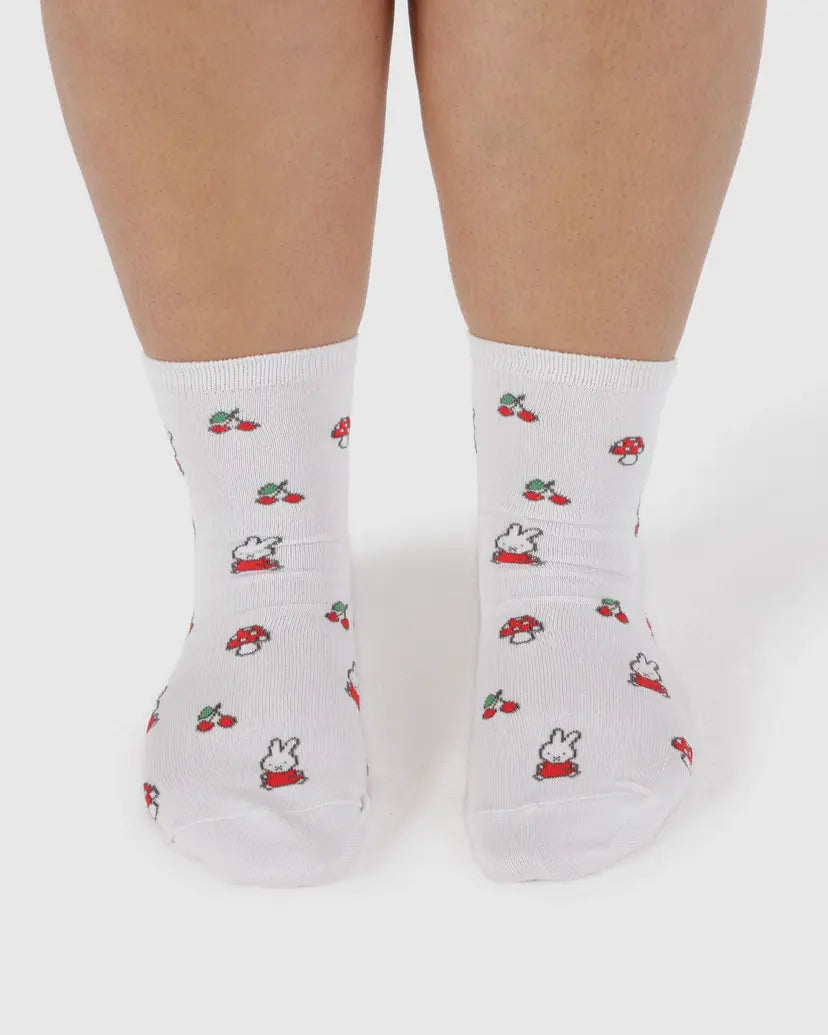 Miffy White Crew Sock
