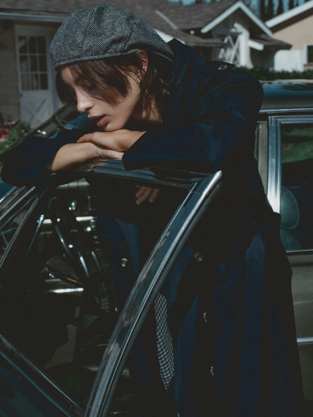 Reese Trench Coat - Navy