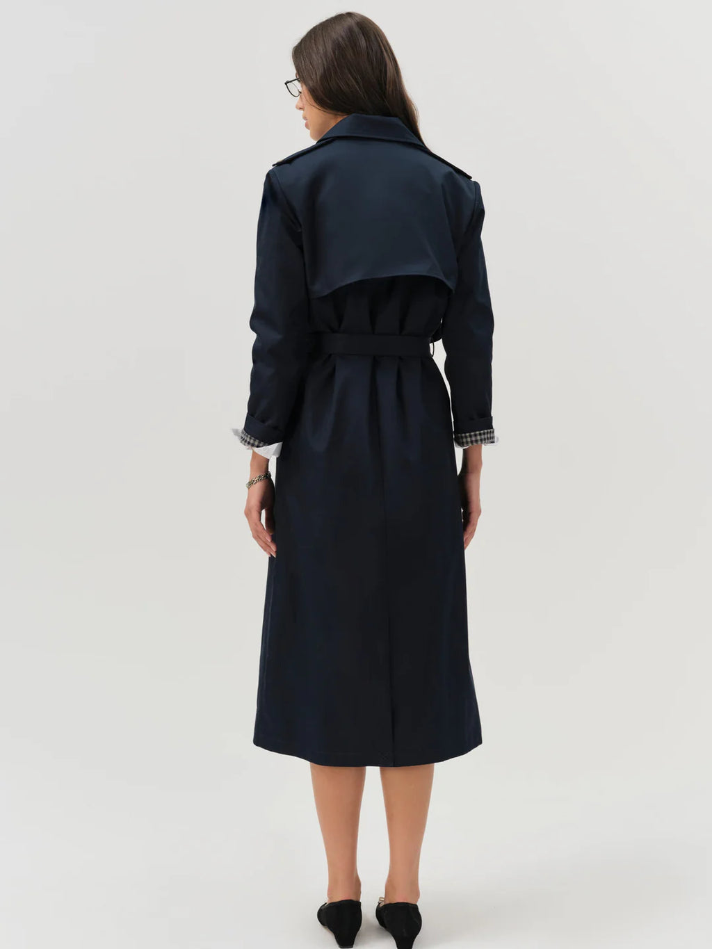 Reese Trench Coat - Navy