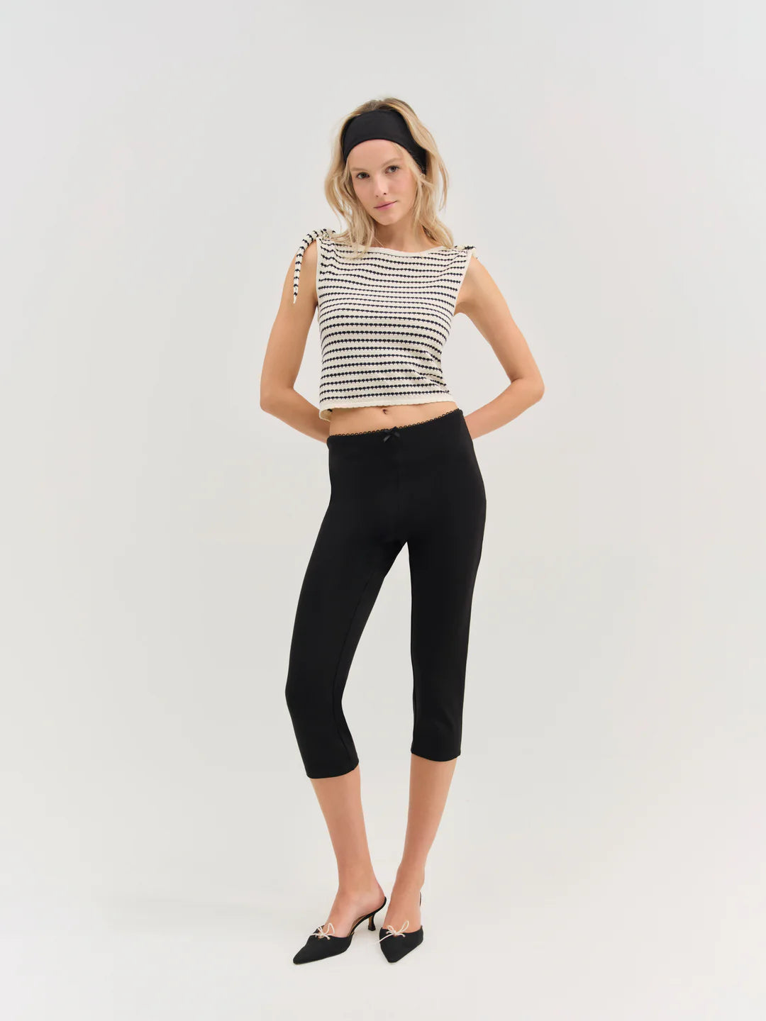 Regatta Stripe Knit Top - Cream