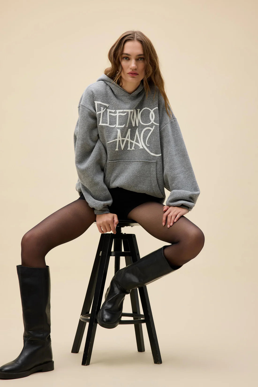 Fleetwood Mac Logo Oversized Hoodie