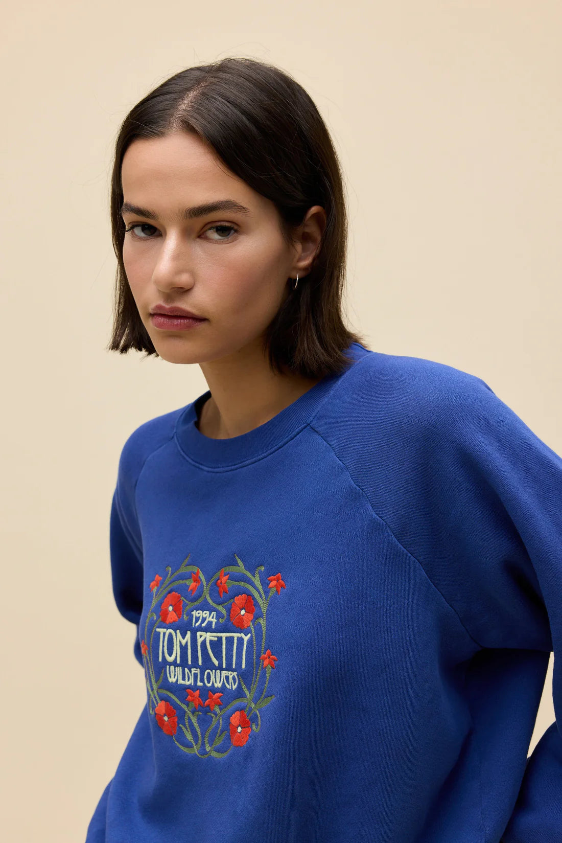 Tom Petty Wildflowers Shrunken Raglan Sweatshirt