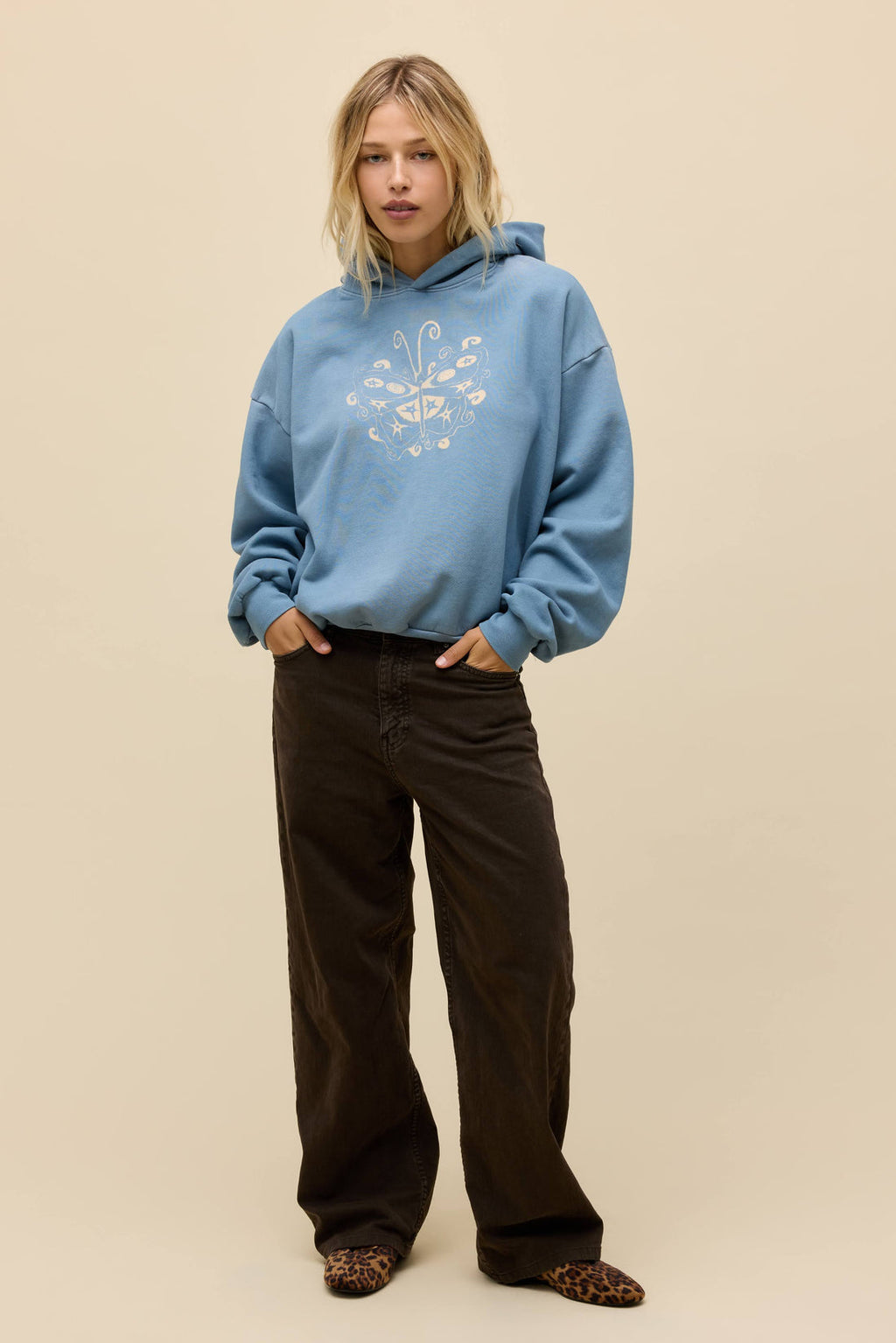 Witchy Butterfly Oversized Hoodie