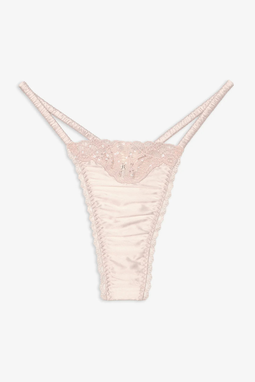 Seashell Beaded Thong Panty