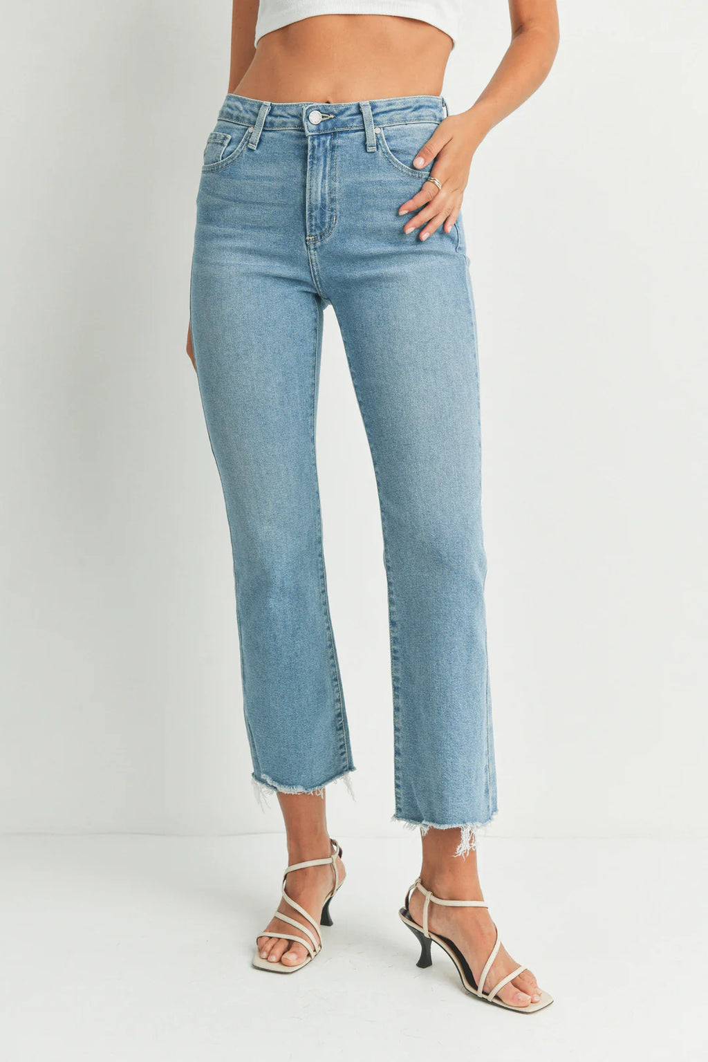 Vintage Crop Flare - Light Denim