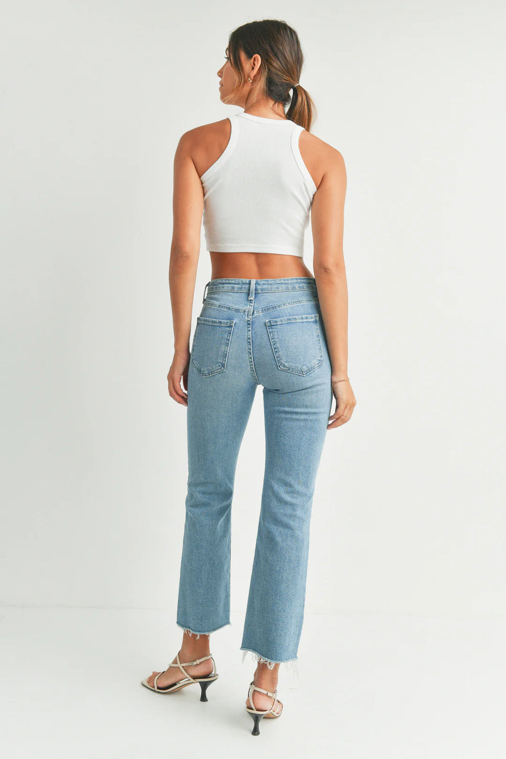 Vintage Crop Flare - Light Denim