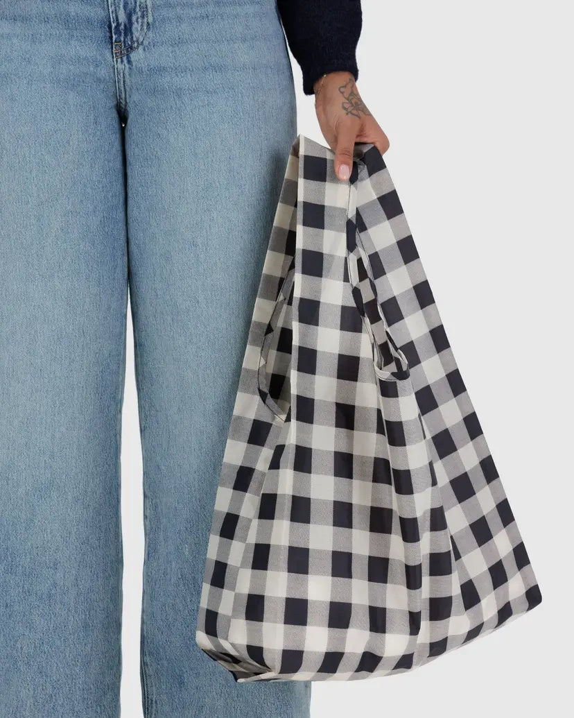 Standard Baggu- Black + White Big Check