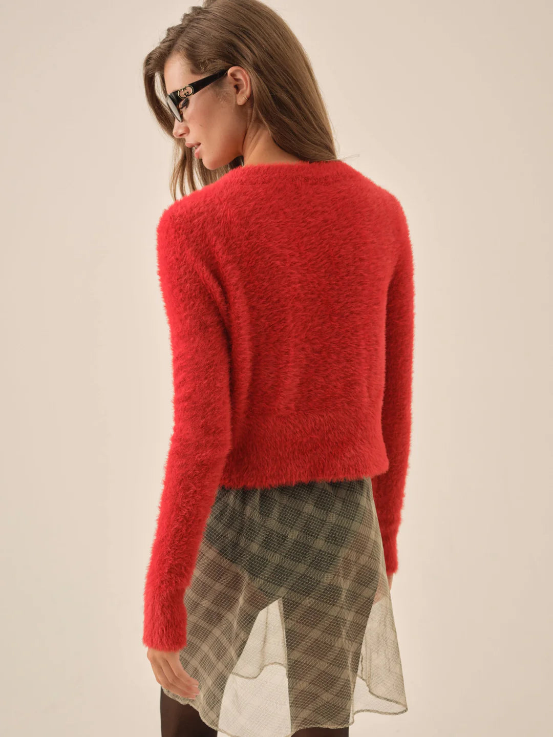 Tayla Knit Cardigan - Red
