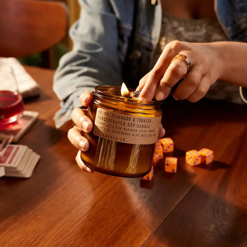 Teakwood + Tobacco 12.5 oz Candle