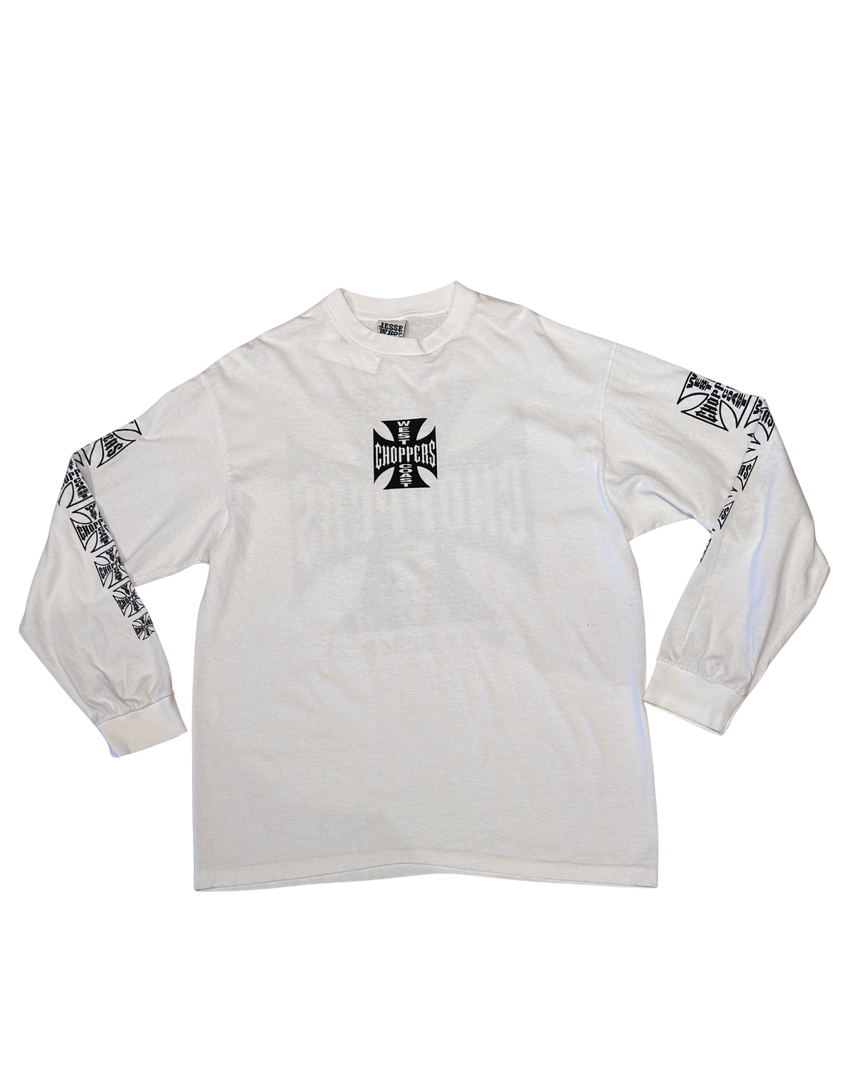 REPRINT White West Coast Choppers LS Tee