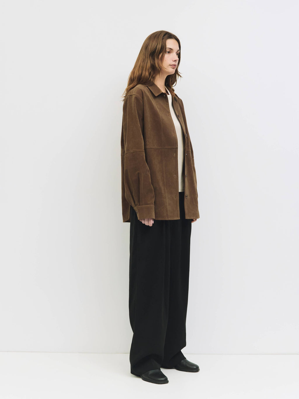 The Dean Jacket | Oversized Faux Suede Shirt