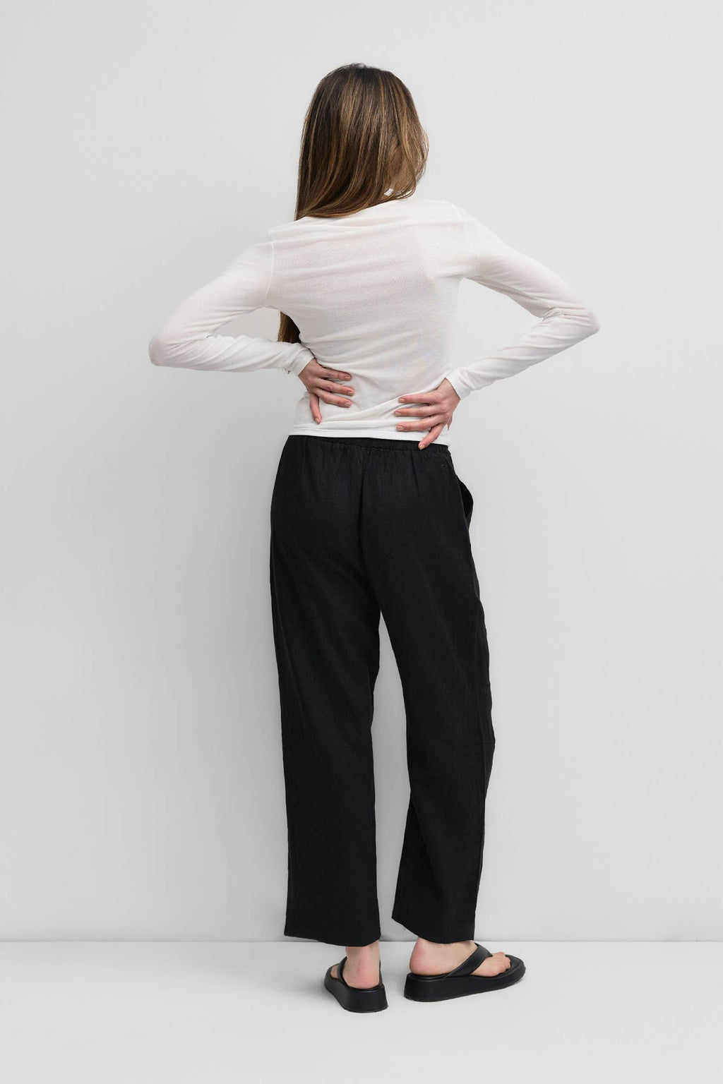 The Soft Long Sleeve Top | Sheer Knit Long-Sleeve Top