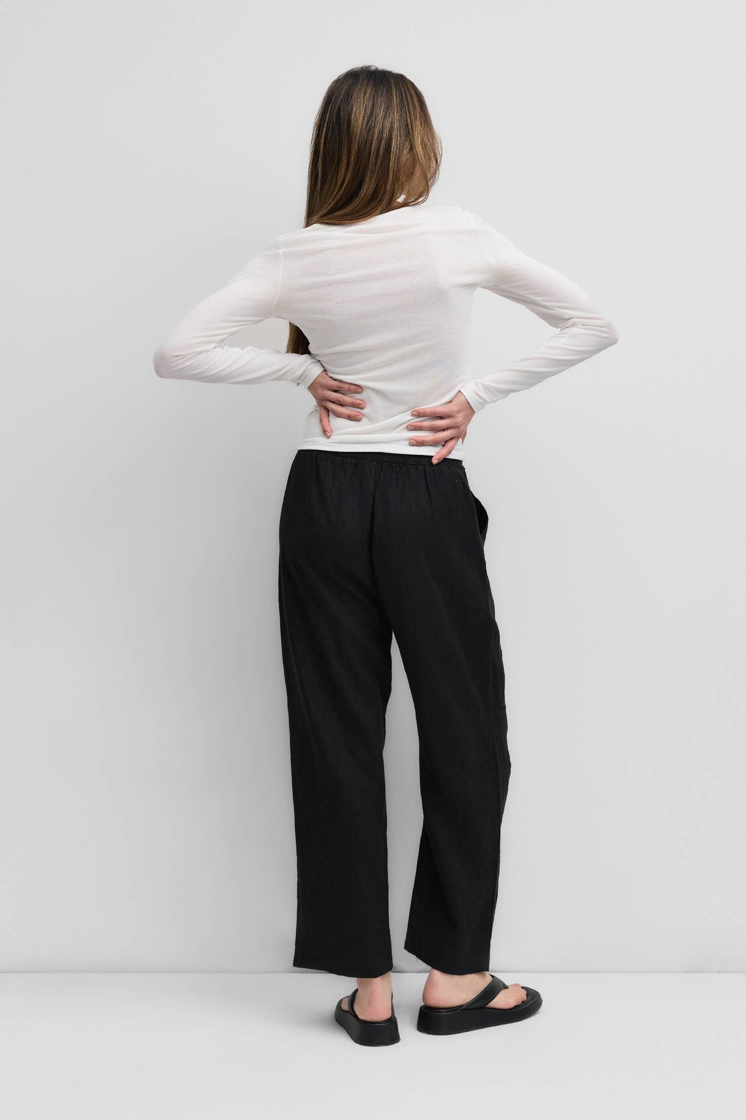 The Soft Long Sleeve Top | Sheer Knit Long-Sleeve Top