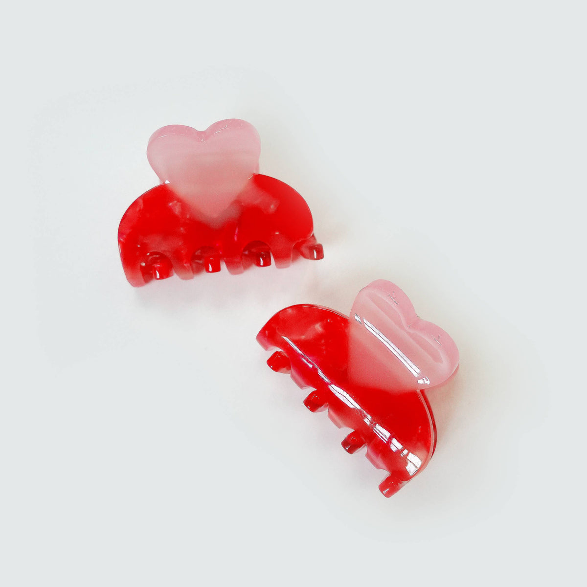 Mini Heart Hair Clips