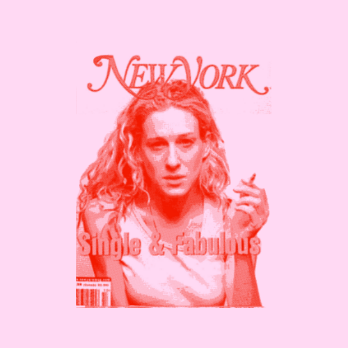 Carrie Bradshaw Baby Graphic Tee - Pink