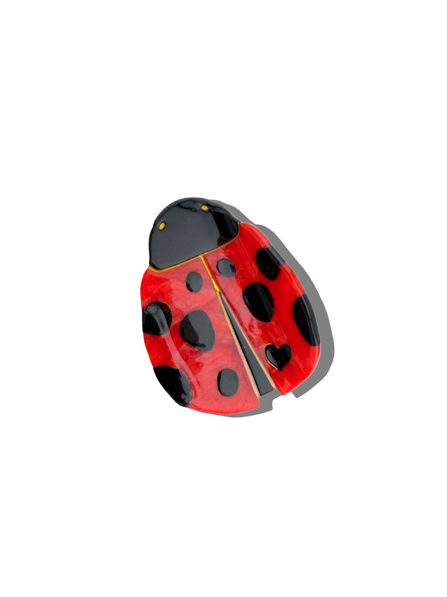 Hand-painted Ladybug Claw Hair Clip | Eco-Friendly